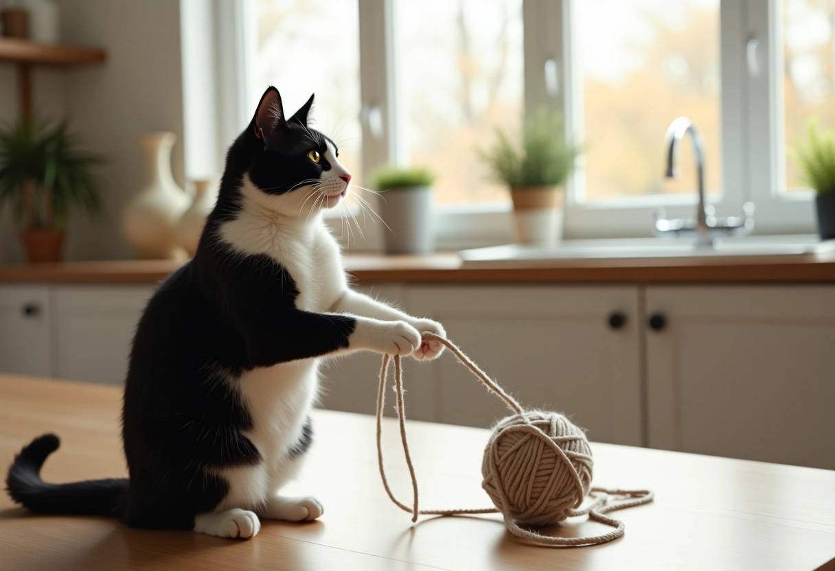 chats blancs et noirs